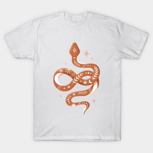Snake - Terracotta T-Shirt